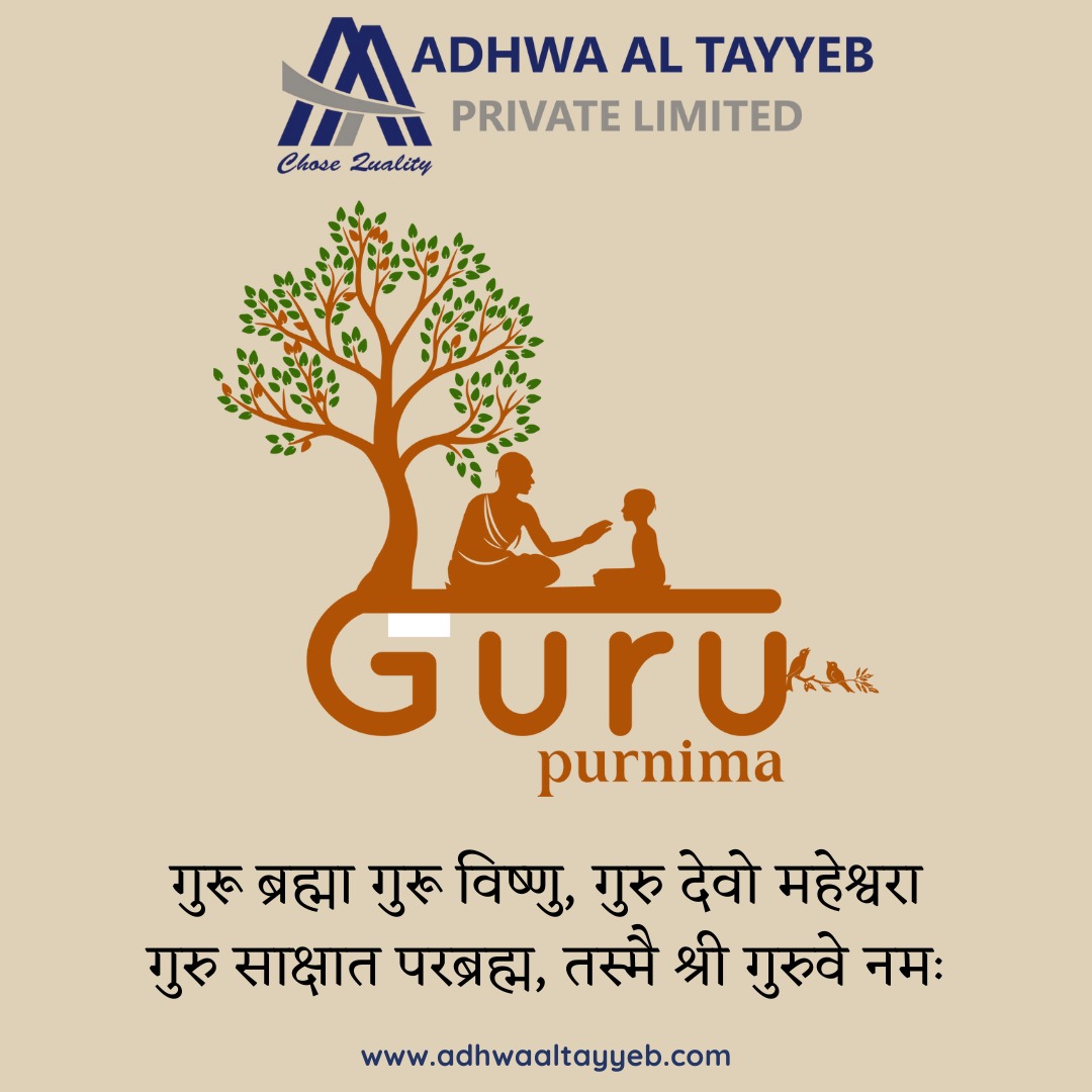 Happy Guru Purnima from Adhwa Al Tayyeb Private Limited