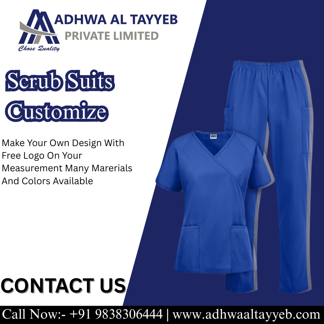 Customize Your Scrub Suits with Adhwa Al Tayyeb Pvt. Ltd. Where Quality Meets Comfort!